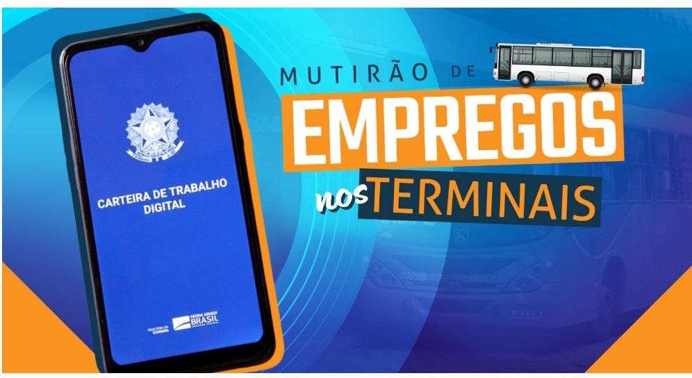 Prefeitura de Cariacica realiza um mutirão de emprego no Terminal de Jardim América.