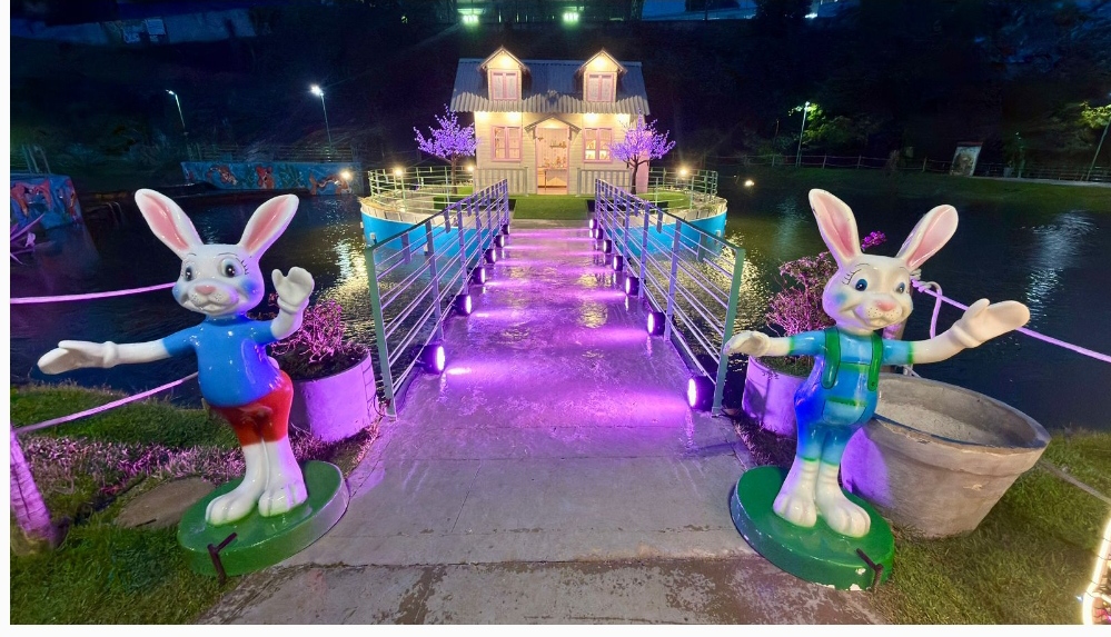 Vila da Páscoa, no Parque da Biquinha, em Jardim América, continua aberta para visitação.